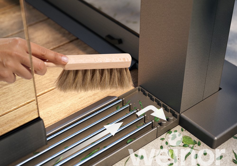 Glas-Schiebewand weinor w17 easy Close Up