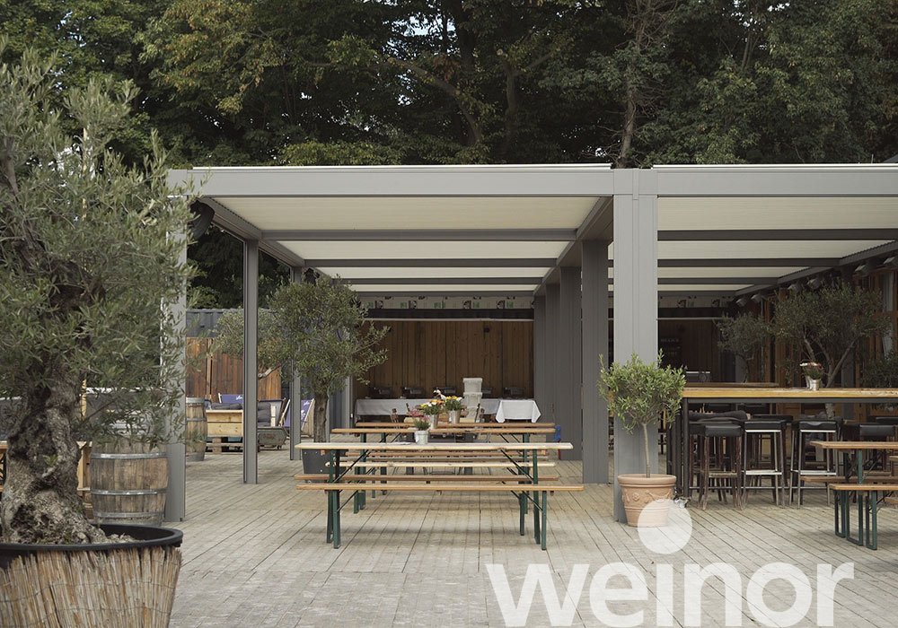 Keulen: Meer horecaruimte met het weinor Artares lamellendak 