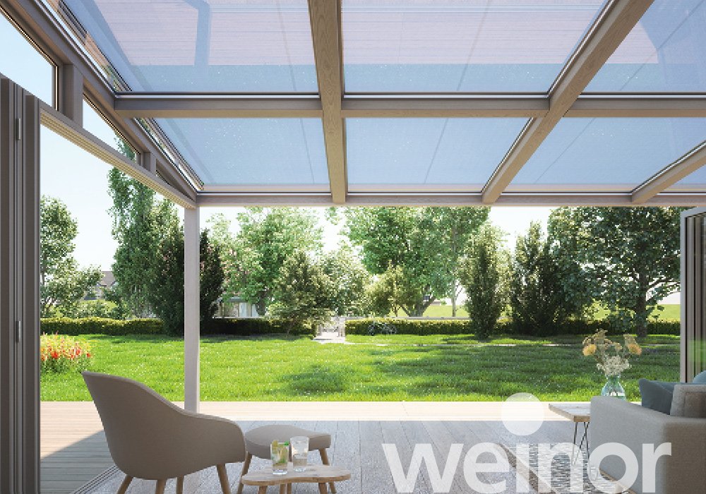 The weinor over roof conservatory awning
