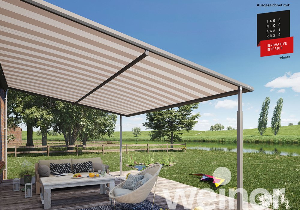 textile Pergola-Markise weinor Plaza Viva Awards