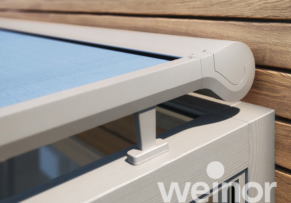 The weinor over roof conservatory awning Close Up