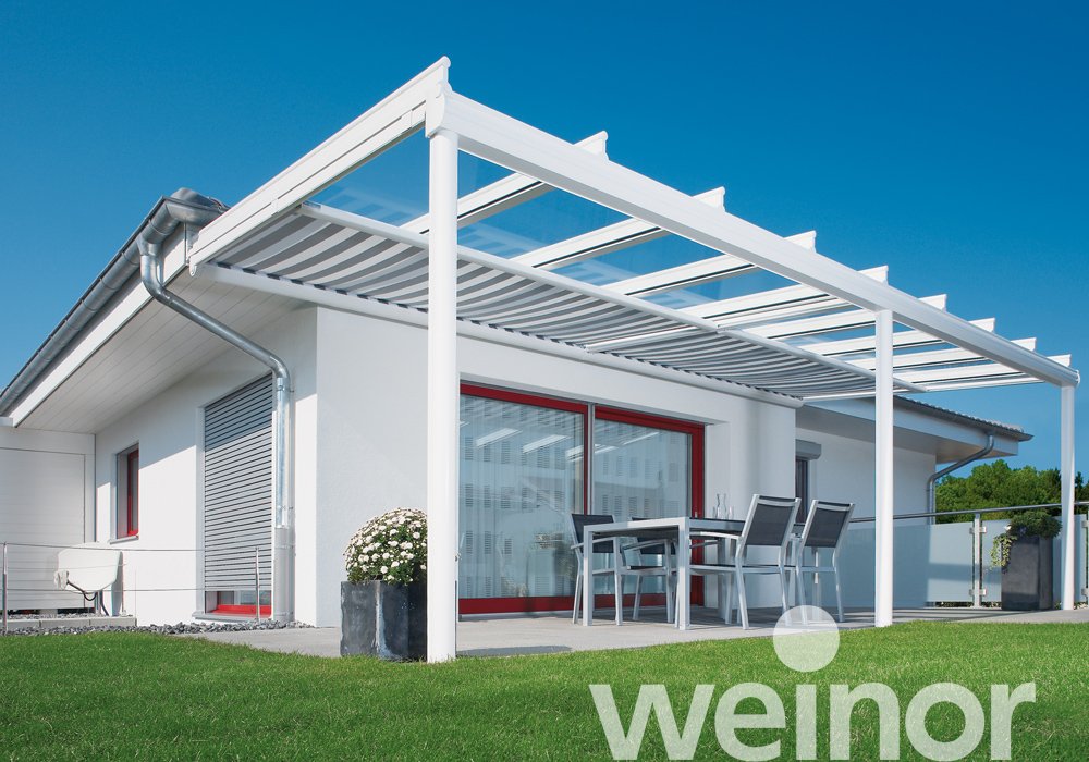 Glas-Terrassendach weinor Terrazza Originale ohne LED Beleuchtung, mit Sottezza