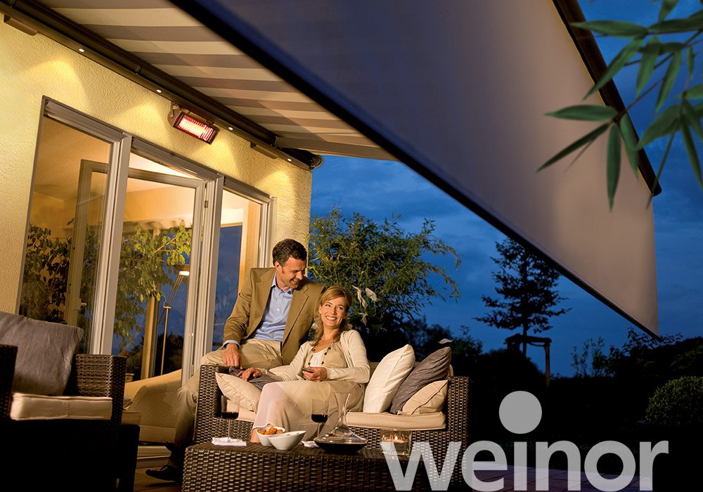Zonneschermen weinor Opal Design II met Volant Plus