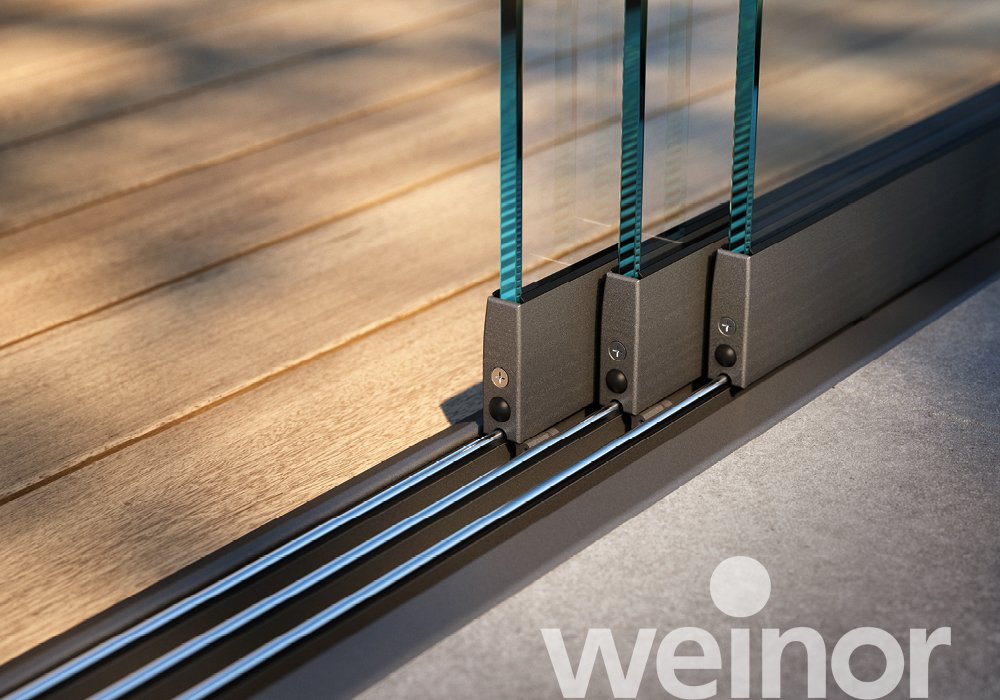 Glas-Schiebewand weinor w17 easy Close Up