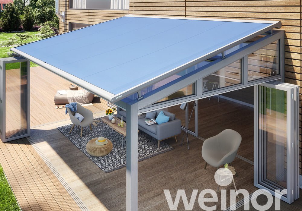 The weinor over roof conservatory awning
